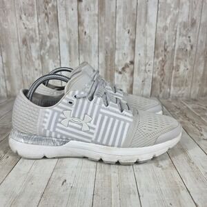 Under Armour Charged Bandit Record Running Shoes Gray Mens Size 9.5